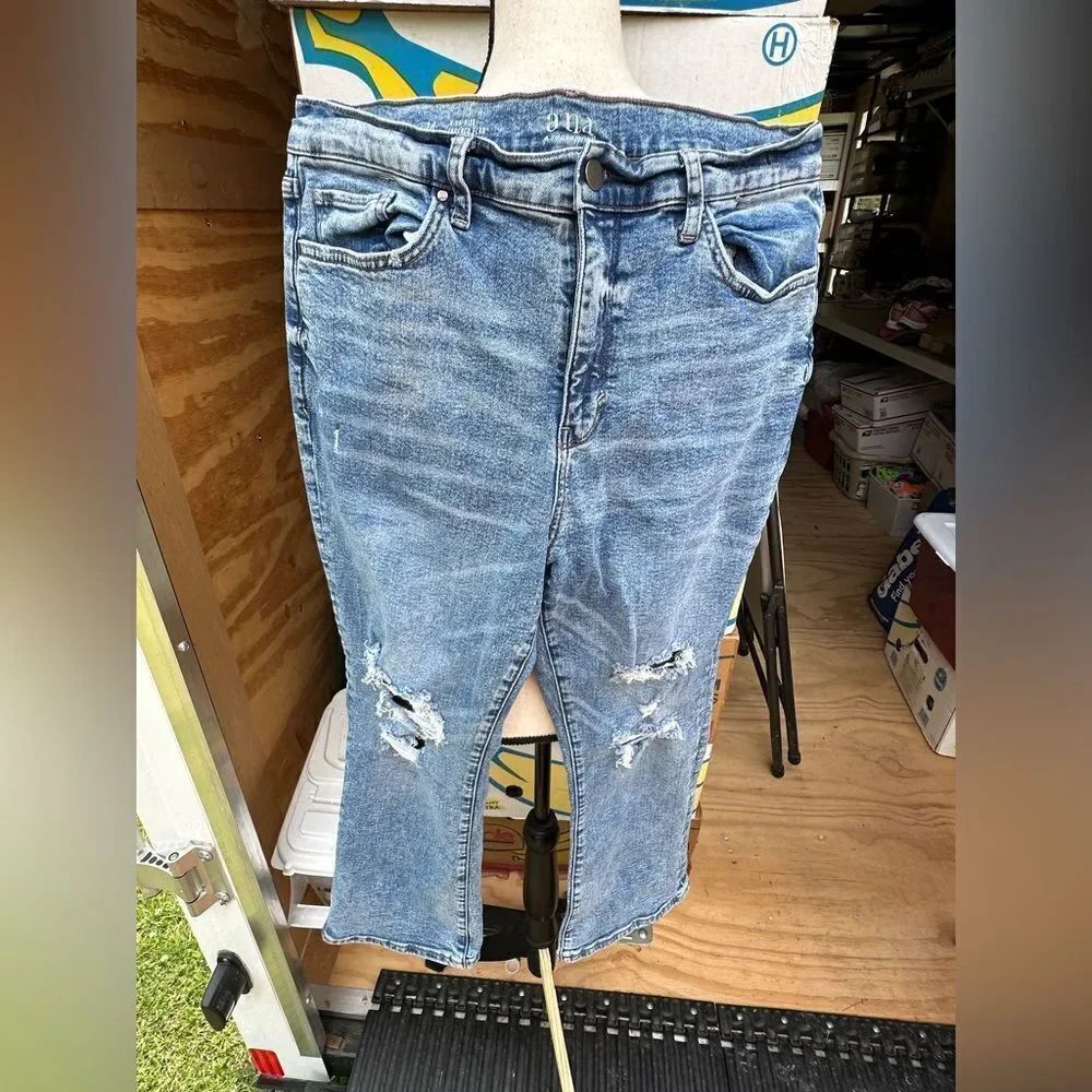 A.N.A Blue Distressed Women's Jeans